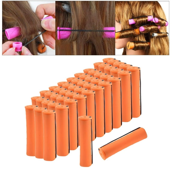 Cold Perm Rods ing Hair No Heat Non-Slip Elastic Small Medium Large Size Natural y Wavy Rod Women Hair Styling Girls , 50Pcs 2.2cm