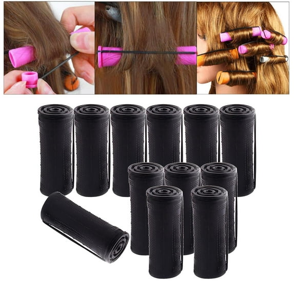 Cold Perm Rods ing Heatless Rollers Perming ers Set with Rubber Band Styling Hairdressing Tools 12Pcs 3.0m