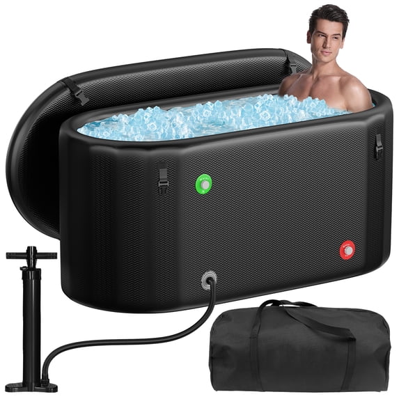 Upgrade Ice Bath Tub for Athletes XL 160 Gallon Professional Water Chiller Compatible Cold Plunge, Athletes Recovery - Ice Bath at Home Outdoor