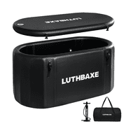 Cold Plunge Tub - Upgrade 212 Gallon Inflatable Ice Bath Tub for Athletes - Cold Bath Tub for Cold Water Therapy Recovery - Large Ice Baths at Home or Outdoor- 59 L x 32 W x 28 H,Black