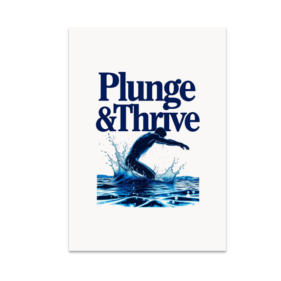 Cold Plunge Wall Art - Cold Plunge Enthusiast - 13x19 Poster Print