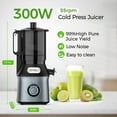 thumbnail image 1 of Cold Press Juicer - 5.5" Extra Large Feed Chute, 300W Slow Masticating Juicer for Whole Vegetables and Fruits, 1.8L Auto-Feed Time-Saver, Easy to Clean, 1 of 7