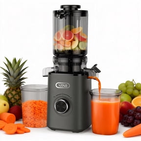 Cold Press Juicer Fruit Machine - Electric Juice Maker Extractor Squeezer, Slow Masticating Fresh Juicers Blender Machines Easy Clean for Whole Vegetable & Fruits, Juicing Pressed Kitchen Appliances