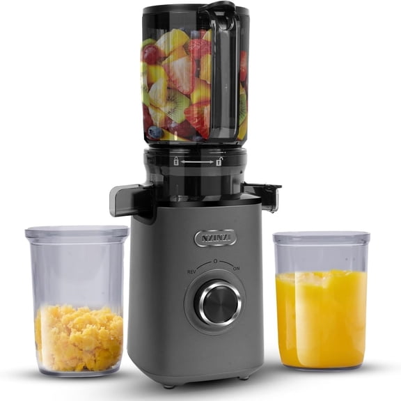 Cold Press Juicer Fruit Machine - Electric Juice Maker Extractor Squeezer, Slow Masticating Fresh Juicers Blender Machines Easy Clean for Whole Vegetable & Fruits, Juicing Pressed Kitchen Appliances