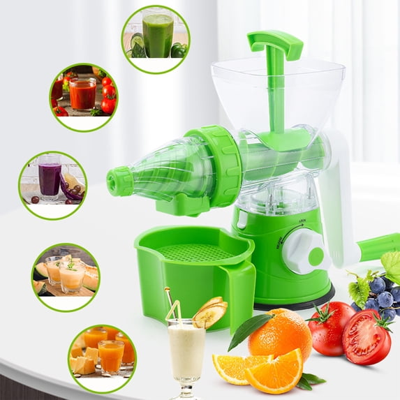 Cold Press Juicer, Hand Cranked Juicer, Manual Fruit & Vegetable Press, ABS Material, Efficient 90% Yield for Lemons, Oranges, Pomegranates, Home Kitchen Use
