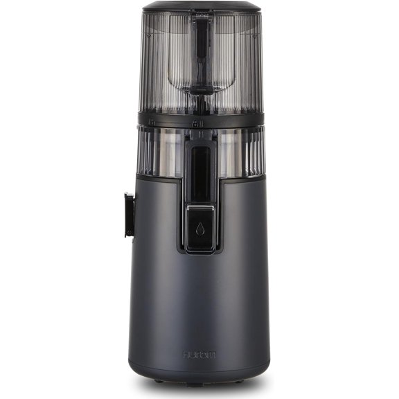 Cold Press Juicer Machine, Easy to Clean Masticating Slow Juicer, Ideal Balance of Size and Function, Compact, Strainer Free, Self Feeding, Hands Free, with Wide Mouth Hopper (Black)