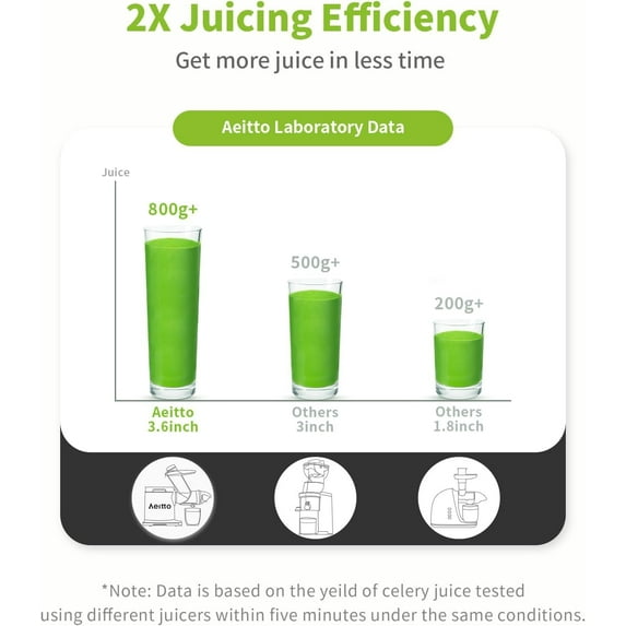 Cold Press Juicer Machines, 3.6 Inch Wide Chute, High Yield, 2 Masticating Modes, Easy to Clean Silver Juicer for Fruits and Vegetables