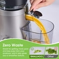 thumbnail image 1 of Cold Press Juicer Machines with 5.8" Large Feed Chute, Juicer for Whole Vegetables & Fruits, High Juice Yield (Grey), 1 of 7