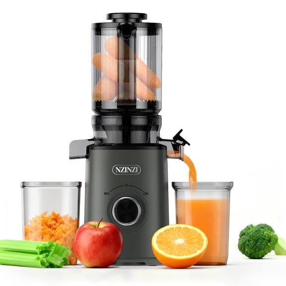 NZINZI 50-Speed Juice Press Electric Juicer, Gray
