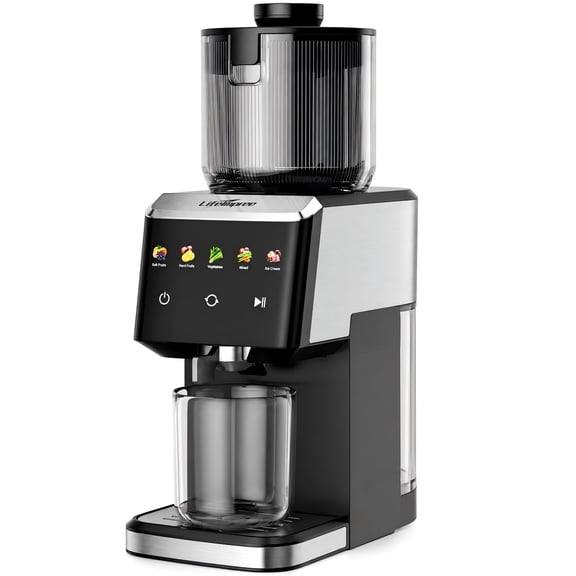 Juicer Machines, Touchscreen Slow Masticating Cold Press Juicer with 5.4" Wide Chute, 5 Smart Speeds for High Juice Yield, Easy to Clean & Dishwasher Safe, Quiet Motor