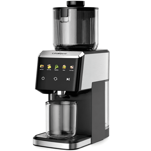 Juicer Machines, Touchscreen Slow Masticating Cold Press Juicer with 5.4" Wide Chute, 5 Smart Speeds for High Juice Yield, Easy to Clean & Dishwasher Safe, Quiet Motor