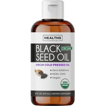 Healths Harmony Organic Black Seed Oil, Cold-Pressed Nigella Sativa Extract, 16 fl oz