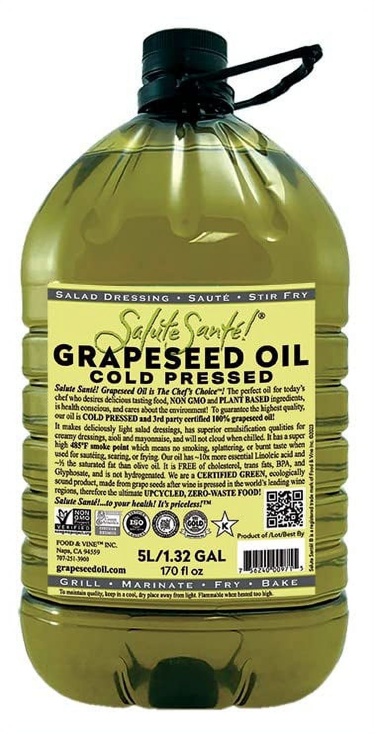 Cold Pressed Grape Oil By High Temperature Cooking, Healthy Grape Oil