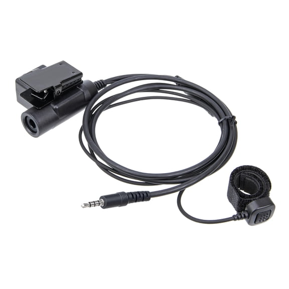 U94 PTT System Adapter Push to Talk Walkie Talkie Adapter for 3.5mm Mobile Phone plug 80cm/31.5in Cables Replacement