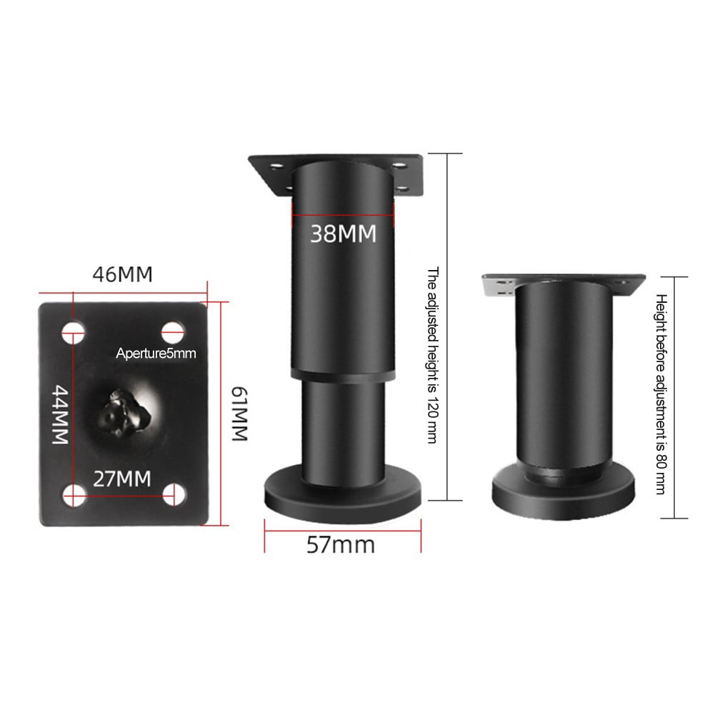 Cold rolled steel Adjustable Furniture leg Table Feet Raise Height Sofa