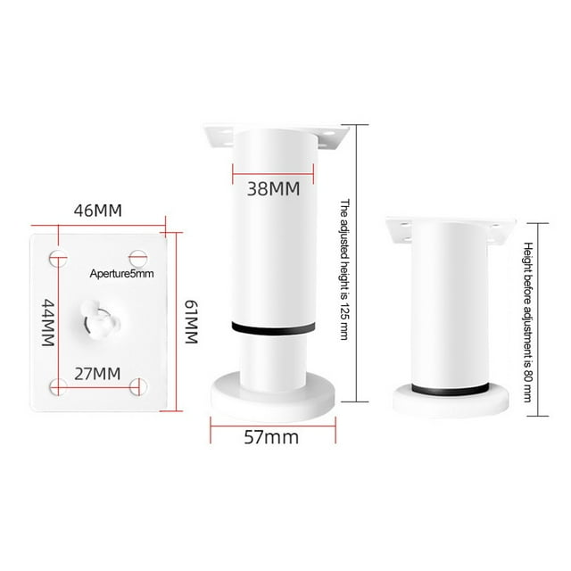 Cold rolled steel Adjustable Furniture leg Table Feet Raise Height Sofa