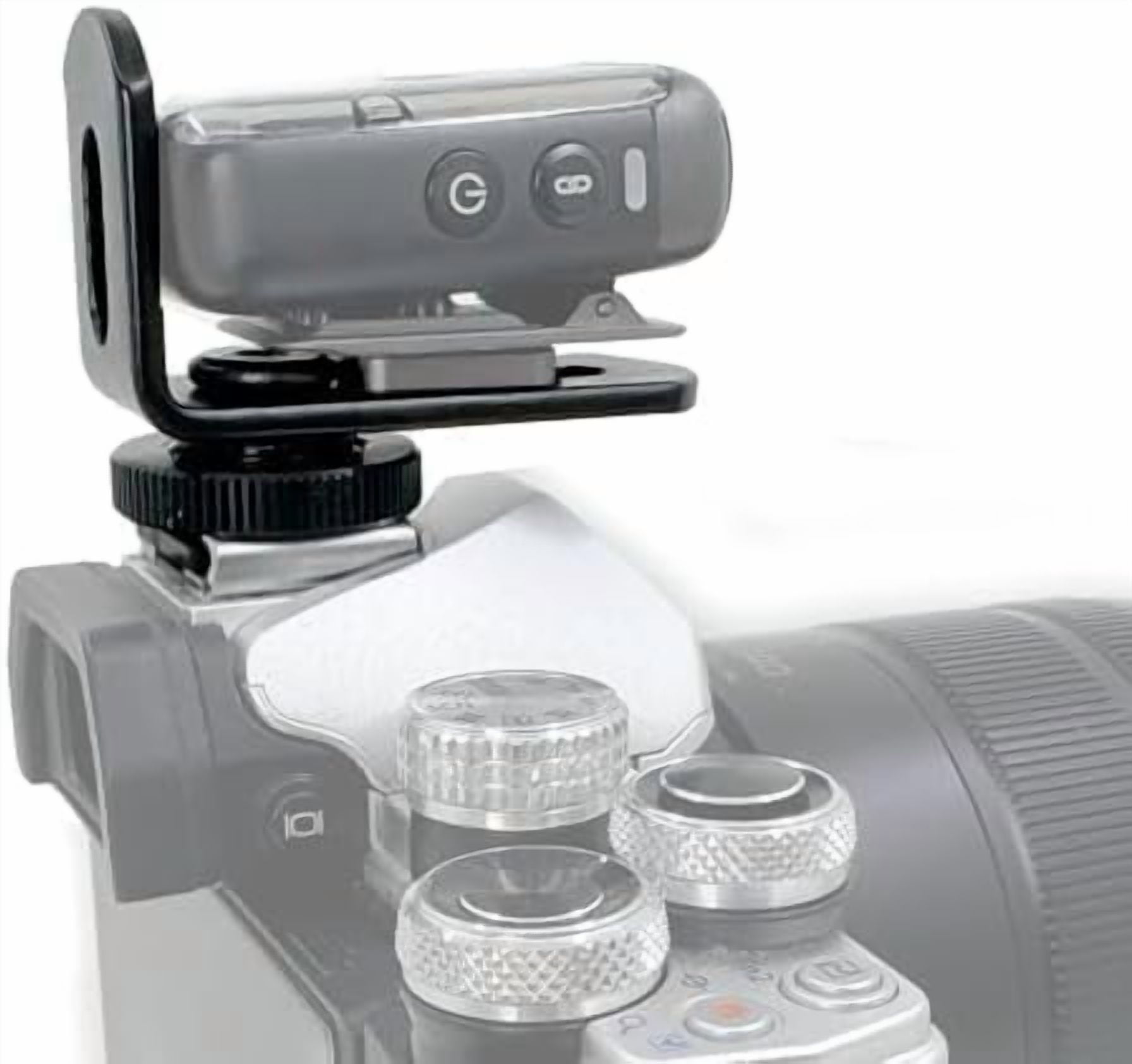 Cold Shoe Camera Mount Adapter for DJI Mini 2 1 Rode Go II Hollyland Lark Synco Insta360 X5 Air Wireless Lavalier Magnetic Microphone Transmitter Clip Clamp Accessories