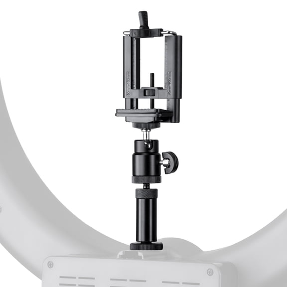Flashpoint Cold Shoe Extension / Smartphone Cradle Set for the Flashpoint 600W 5500K Dimmable Fluorescent Ring Light