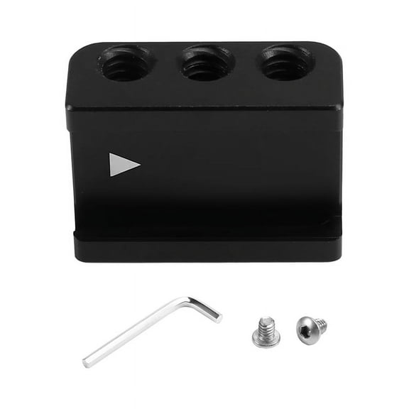 Cold Shoe Mount Adapter 90 Degree Angle for DSLR Camera Cold Shoe Base,1 x Cold Shoe Mount Adapter kit,Black