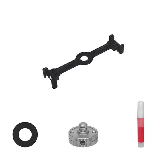 Cold Shoe Vlog Extension Bar Mount Adapter 1/4in Screw for Action Camera Bracket LED Light Mic Tripod Stand Black Single