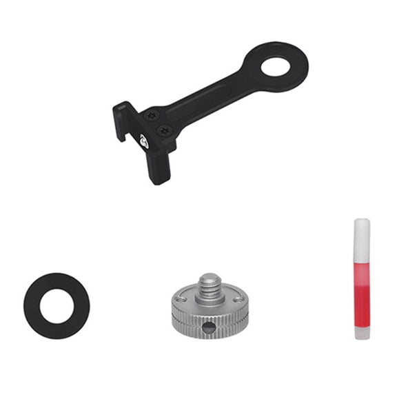 Cold Shoe Vlog Extension Bar Mount Adapter 1/4in Screw for Action Camera Bracket LED Light Mic Tripod Stand Black Single