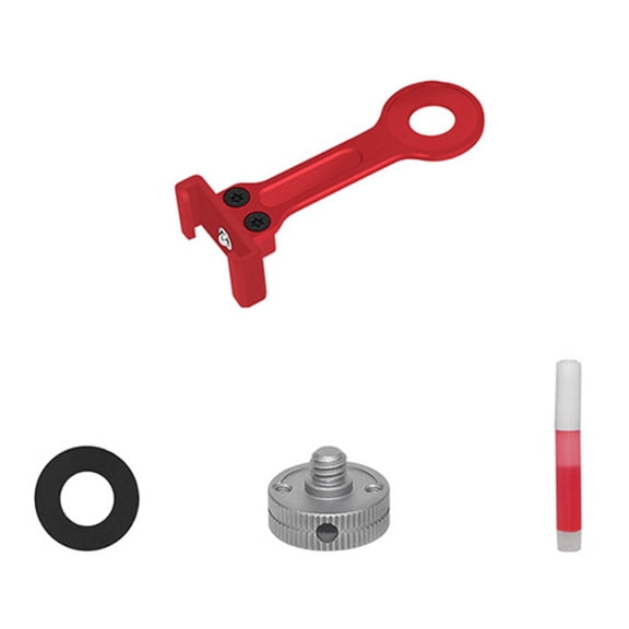 Cold Shoe Vlog Extension Bar Mount Adapter 1/4in Screw for Action Camera Bracket LED Light Mic Tripod Stand Red Single