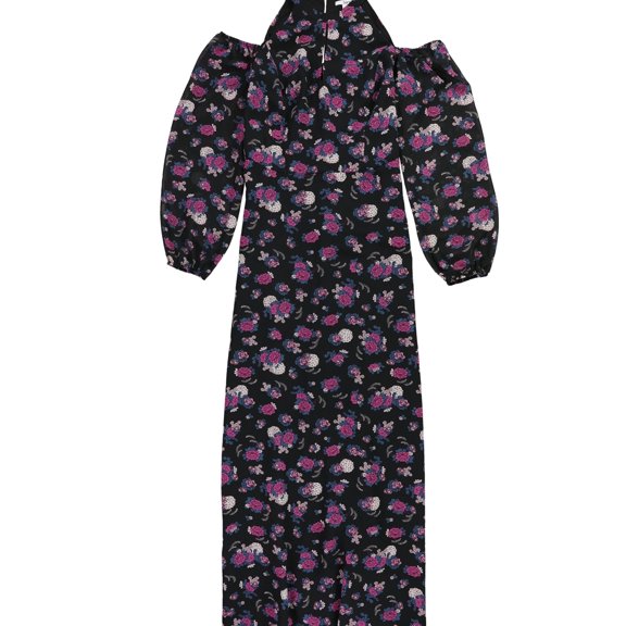 Cold Shoulder Maxi Dress Floral