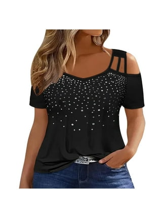 Size Rhinestone Tops