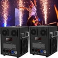 thumbnail image 1 of U`KING 2Pack Cold Spark Machine - DMX Firework Machine with 3-16ft Adjustable Height for Wedding Stage Party DJ Disco, Black, 1 of 11