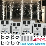 Cold Spark Machine 700W Large Cold Spark Firework Machine 6.6-16ft for DJ Special Effect 4 Pcs