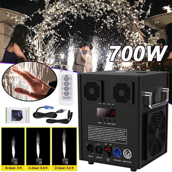 Cold Spark Machine 700W Smart DMX Control Stage Effect Firework Machine for Party Wedding Musical Show