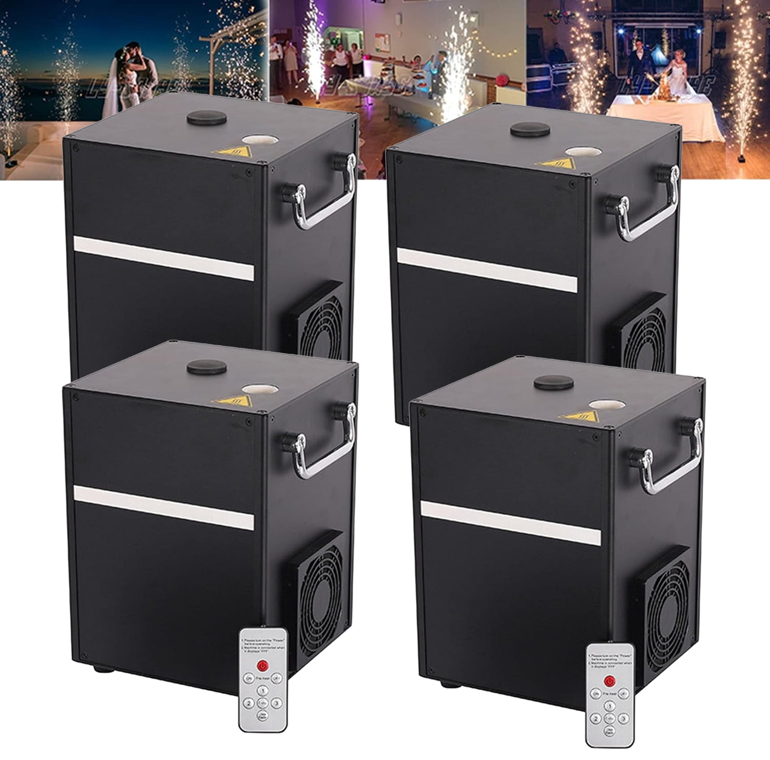 Cold Spark Machine Stage Equipment Special Effect Machine with Wireless Remote Control Smart DMX