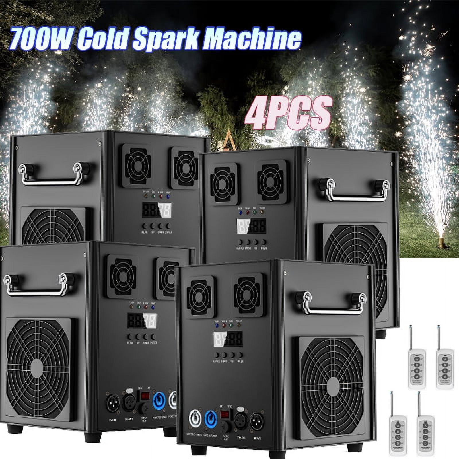 Cold Spark Machine Stage Equipment Special Effect Machine with Wireless Remote Control Smart DMX