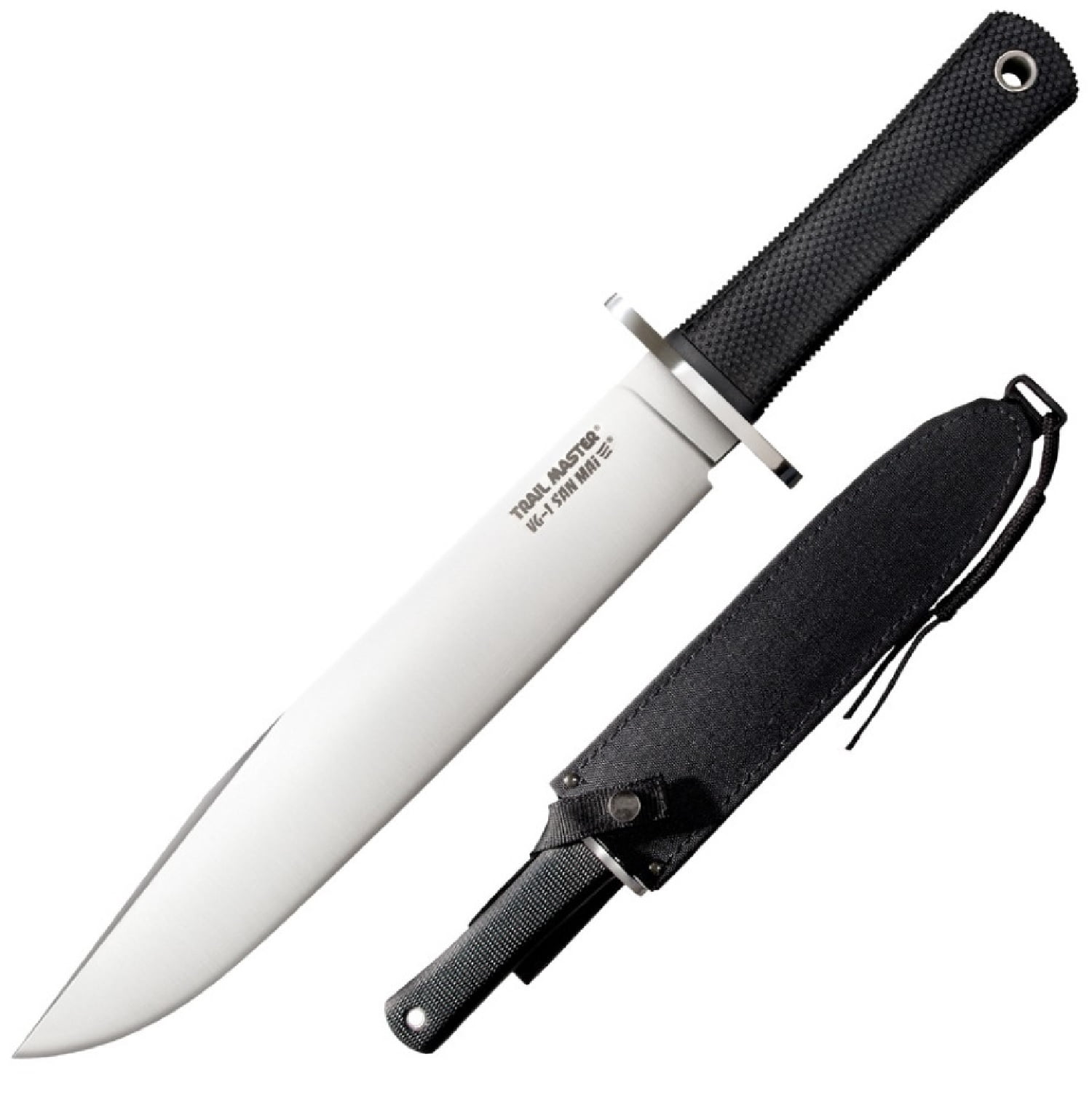 Cold Steel Trail Master Fixed Blade Knife with Black Leather