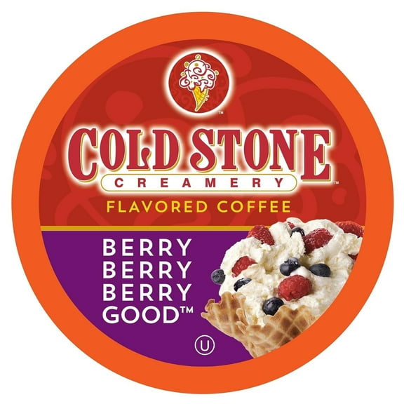 Cold Stone Creamery Berry Berry Berry Good Ice Cream Coffee Pods for Single-Serve Coffee Brewers, 40 Ct