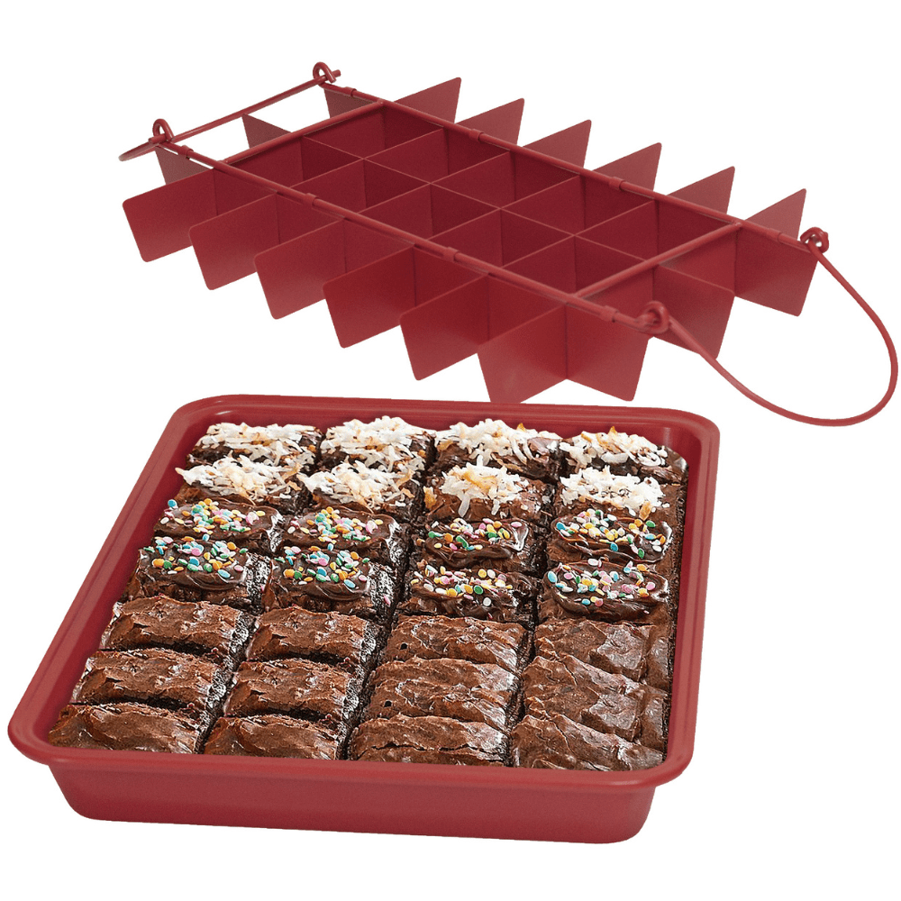 Cold Stone Creamery Brownie Baking Pan with Detachable Dividers Non