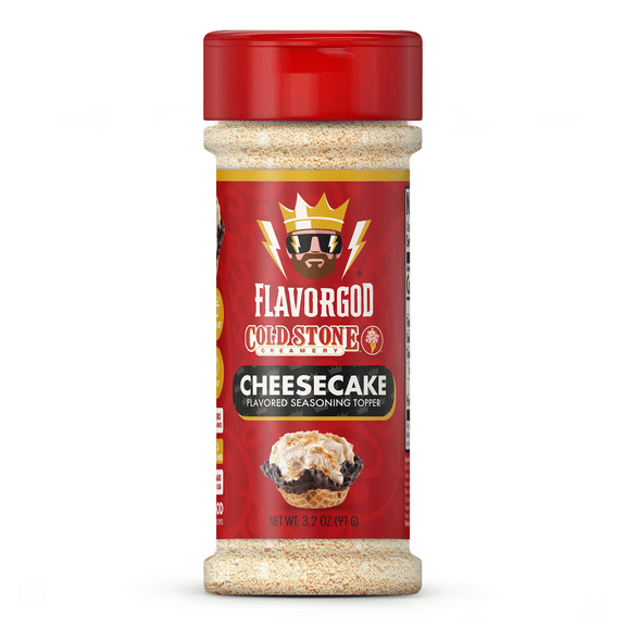 Cold Stone Ice Cream Seasoning Toppers by FlavorGod - Healthy Dessert Toppers - 0 Calories, 0 Sodium, Kosher, Made in USA (Cheesecake)
