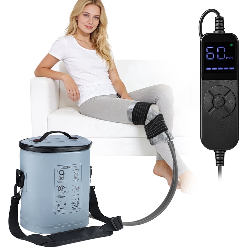 Cold Therapy Machine for Knee , Ice Machine for Knee, Shoulder, Hip & Ankle, Adjustable Timer ,5 Modes Cooling ,15L