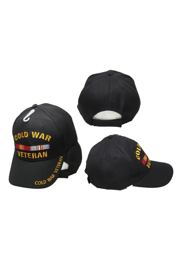 Cold War Veteran Veterans Ribbon 3d Embroidered Baseball Cap Hat CAP608C (TOPW)