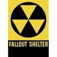 thumbnail image 1 of Cold War era fallout shelter sign Poster Print, 1 of 2