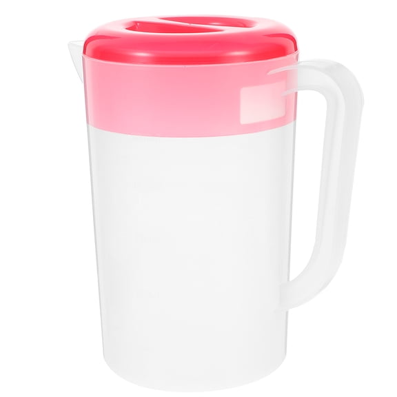 Cold Water Bottle Automatic Drink Clear Jugs Juice Containers Red