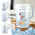 thumbnail image 1 of Cold Water Kettle | Large Capacity Cold Foam Beverage Bucket | Food Grade Plastic Pitcher | Display Scale | Comfortable Handle | Splash Control | Fits Refrigerator | 1x Water Pot, 1 of 6
