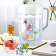 thumbnail image 1 of Cold Water Pitcher, Large Capacity Beverage Container, Plastic Pitcher, for Chilled Drinks, Iced Tea, Summer Beverages, 1 Pc, by IHXORA, 1 of 7