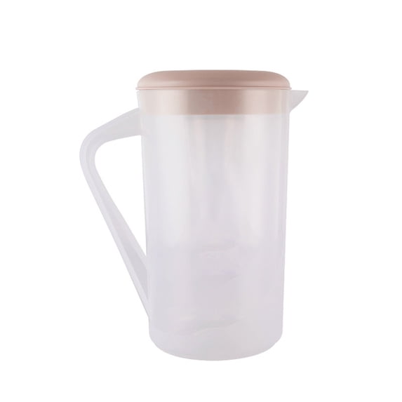 Cold Water Pitcher, Plastic Beverage Dispenser for Refrigerator, Large Capacity Jug for Fruit Tea, Lemonade, and Iced Drinks, BPA-Free with Lid