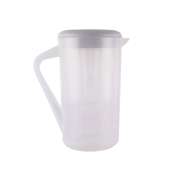 Cold Water Pitcher, Plastic Beverage Dispenser for Refrigerator, Large Capacity Jug for Fruit Tea, Lemonade, and Iced Drinks, BPA-Free with Lid