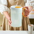 thumbnail image 1 of Cold Water Pitcher for Refrigerator, Large Capacity Cold Drink Dispenser with Leak-Proof Lid, Outdoor Camping Beverage Container for Home Kitchen Party, 1 of 9