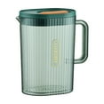 thumbnail image 1 of Cold Water Pitcher with Vertical Ribbed Design, Plastic Beverage Dispenser for Refrigerator, Large Capacity Jug for Fruit Tea, Lemonade, and Iced Drinks, Heat-Resistant Carafe, 1 of 6