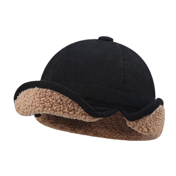 Cold Weather Baseball Cap with Ear Flaps, Thermal Insulated Winter Hat for Men and Women, Black Color, Ear Protection Design for Windy Conditions