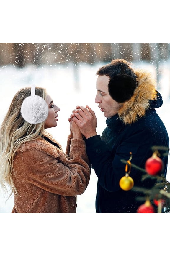 Cold Weather Earmuffs for Women-Fluffy Plush Ear Warmers Winter Headband,Cozy Furry Ear Covers&Cute Slouchy Ear Muffs,Warm Ear Protection for Outdoor Activities,Soft Winter Accessories for Daily Use