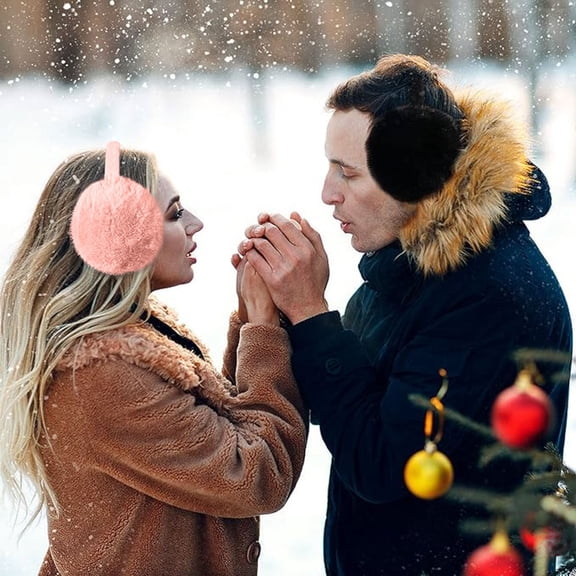 Cold Weather Earmuffs for Women-Fluffy Plush Ear Warmers Winter Headband,Cozy Furry Ear Covers&Cute Slouchy Ear Muffs,Warm Ear Protection for Outdoor Activities,Soft Winter Accessories for Daily Use